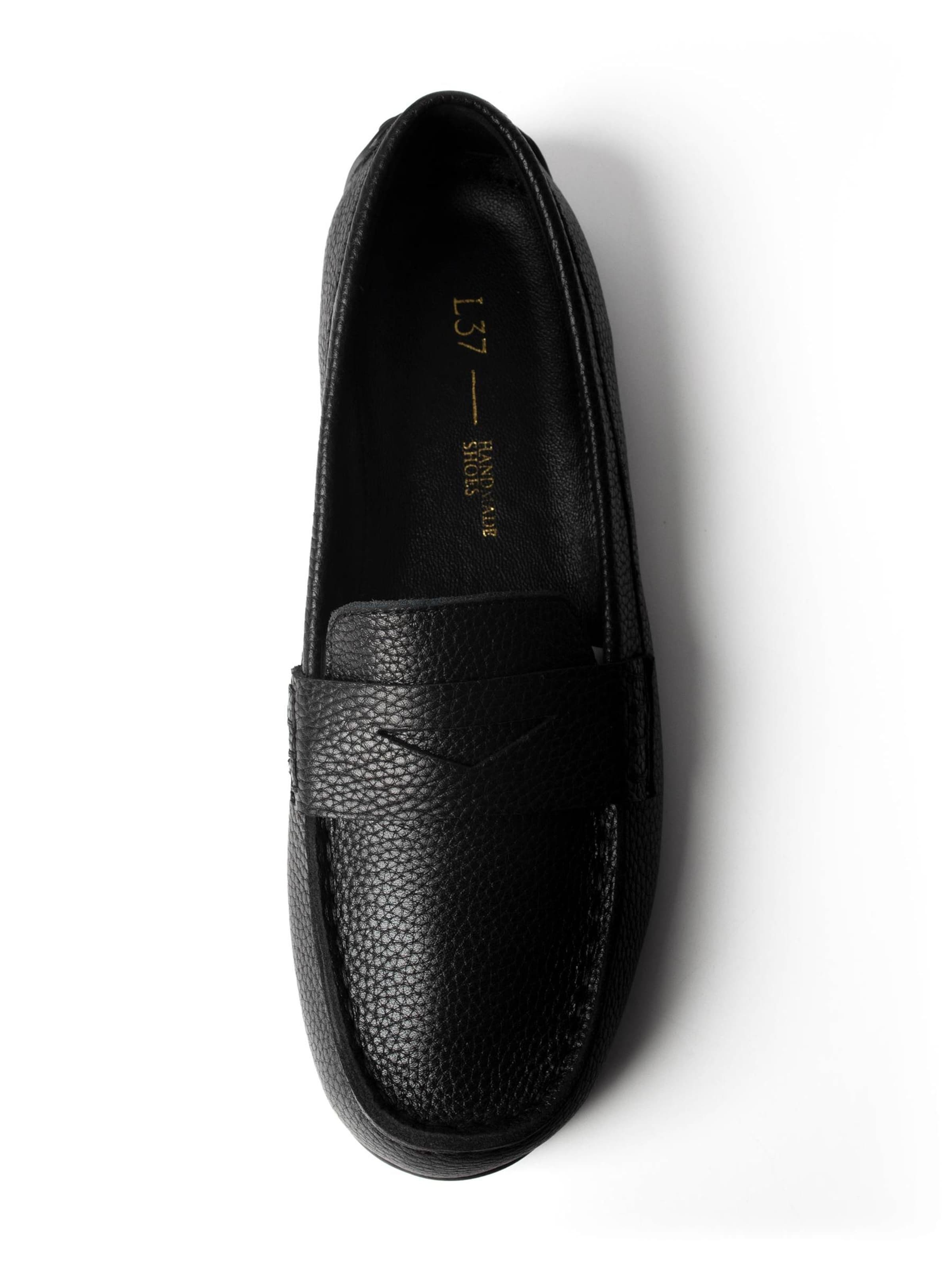 Mocassin 'AFTER THE RAIN FALLS' L37 HANDMADE SHOES en noir