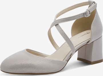 TamarisCipele s potpeticom i otvorenom petom - srebro boja: prednji dio