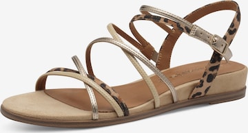 Tamaris Sandalen met riem in Bruin: voorkant