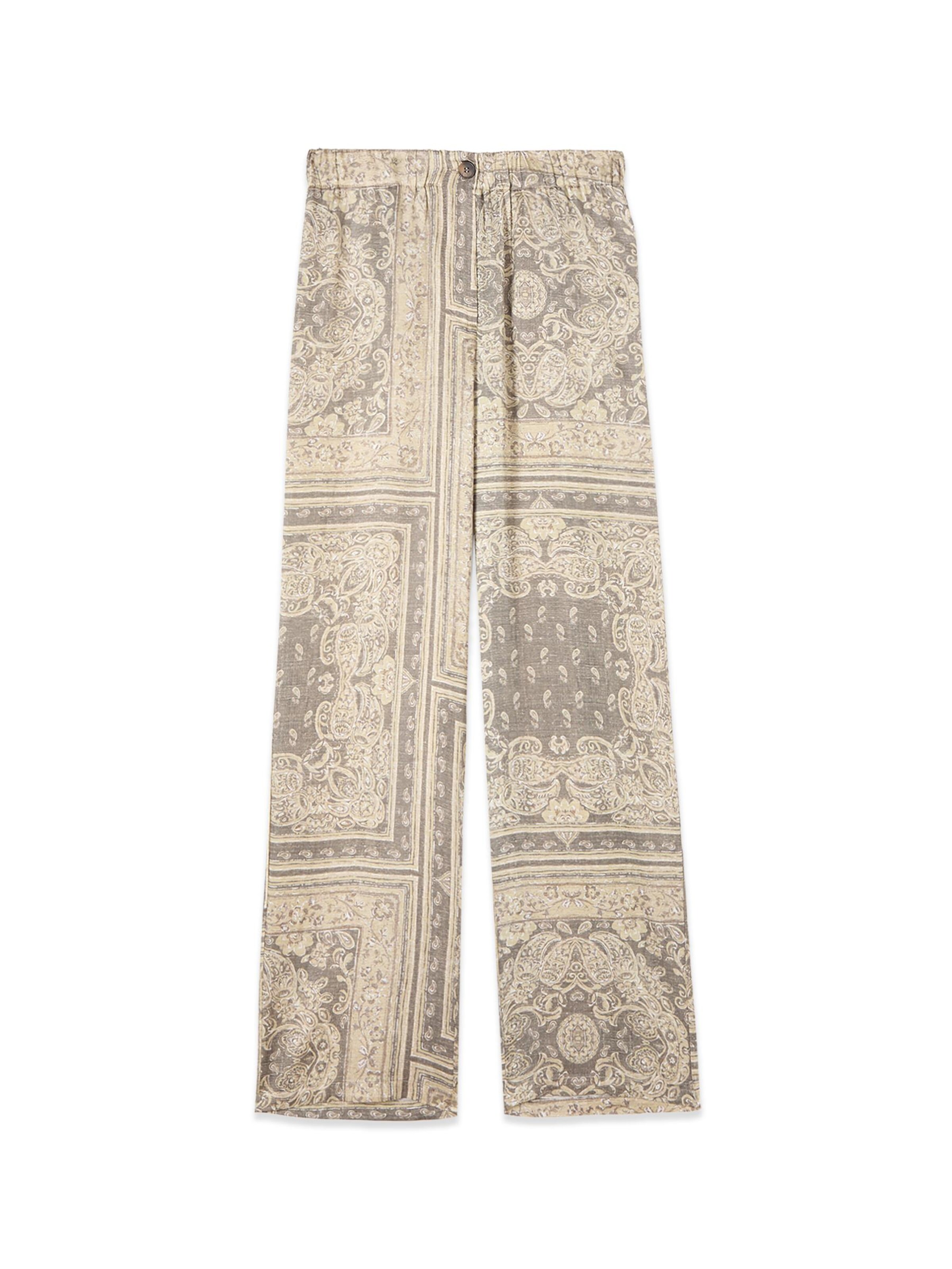 oltre Baggy Trousers in Beige: front