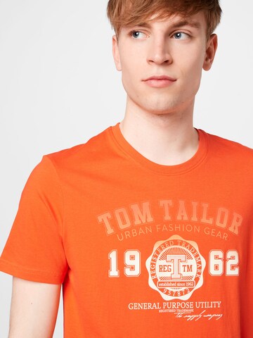 TOM TAILOR T-Shirt in Rot