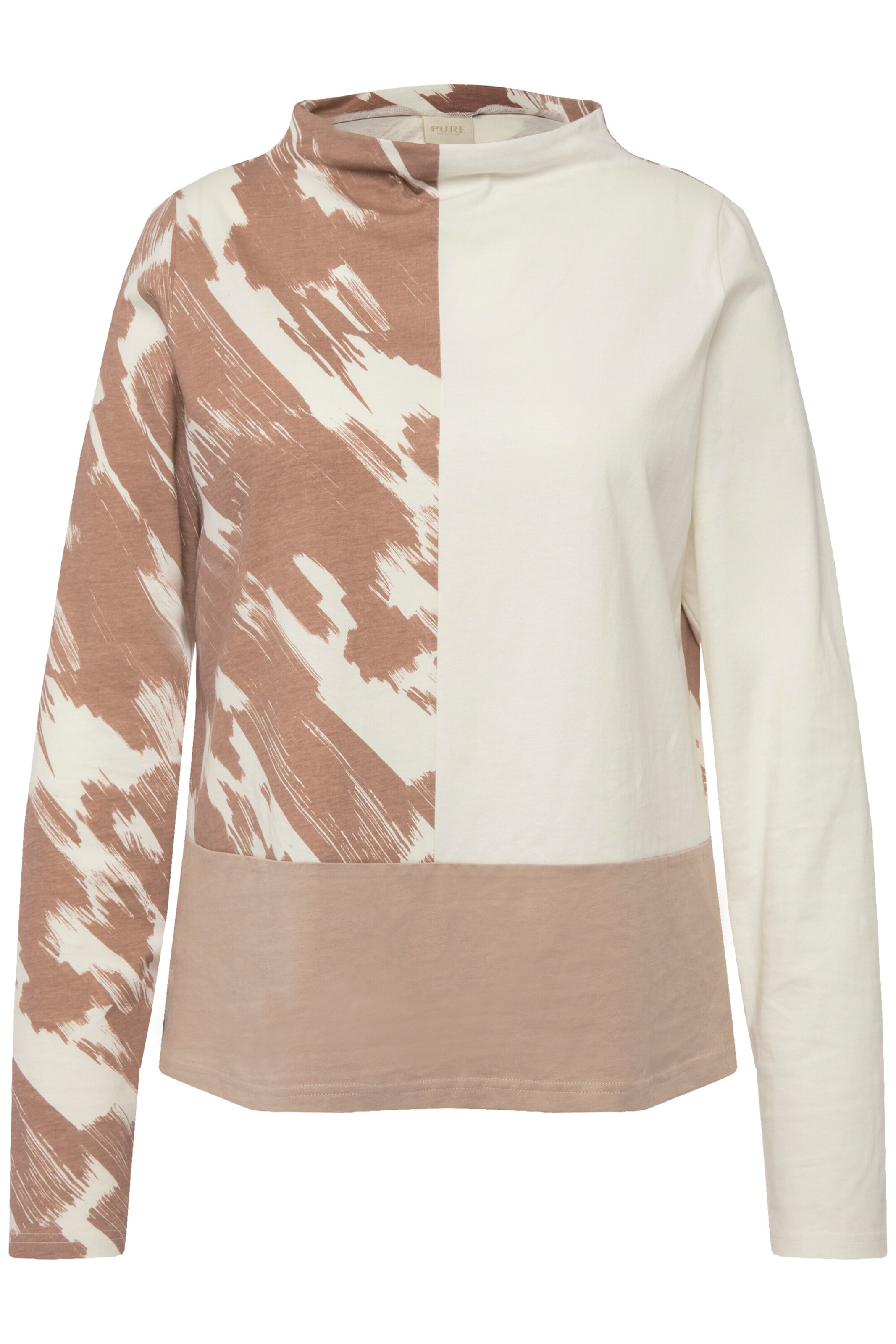 Ulla Popken Shirt in Beige: voorkant