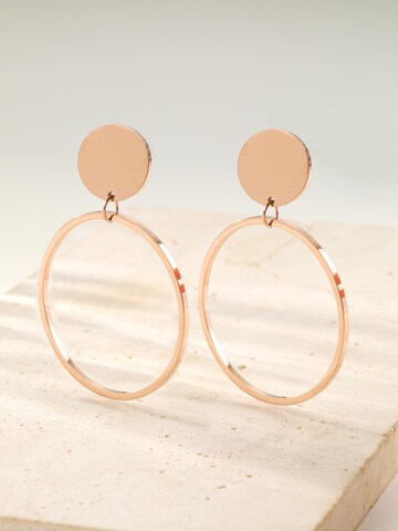 Hey Happiness Ohrringe 'Round Drop Hoop'‌‌‌‌ in Gold