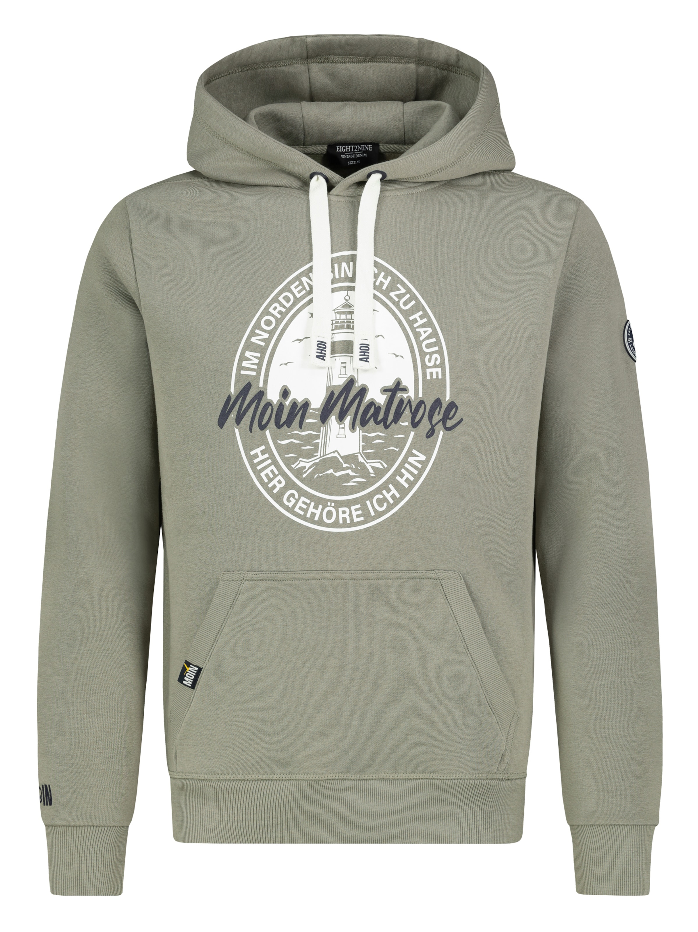 Eight2Nine Sweatshirt in Groen: voorkant