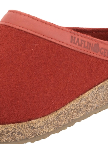 HAFLINGER Clogs 'Torben Grizzly' in Red