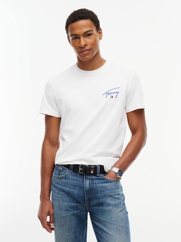 Tommy Jeans - Camiseta en blanco: frente