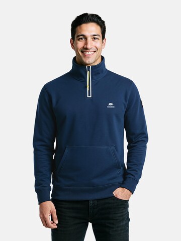 FORSBERG Sweatshirt 'Half Zip Sweatshirt' in Blau