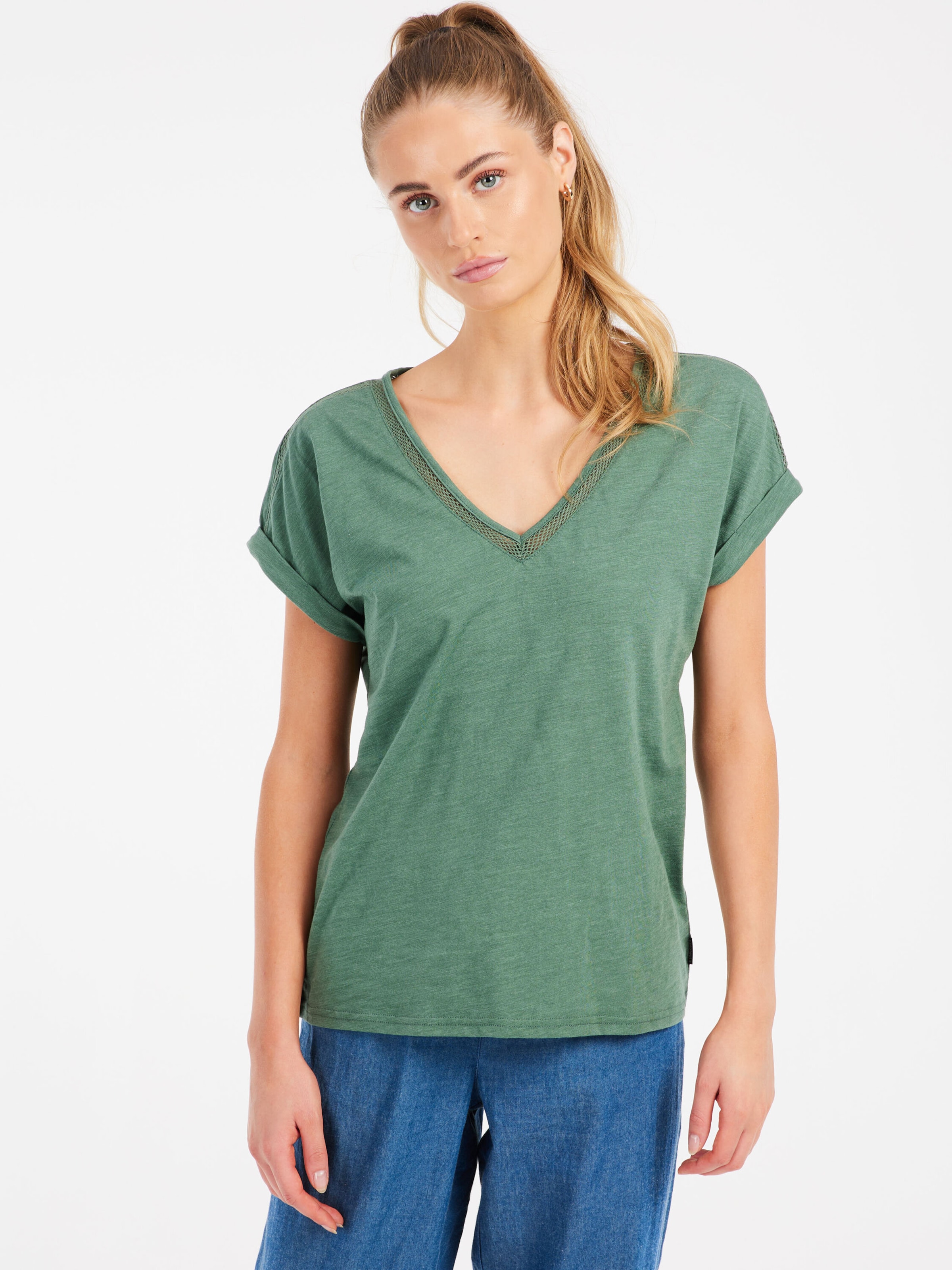 PROTEST Shirt 'PRTMondaysi' in Green: front
