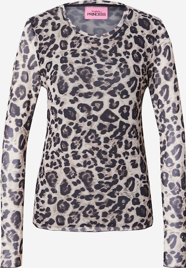 Marškinėliai iš PRINCESS GOES HOLLYWOOD, spalva – gelsvai pilka spalva / ruda / šokolado spalva, Prekių apžvalga