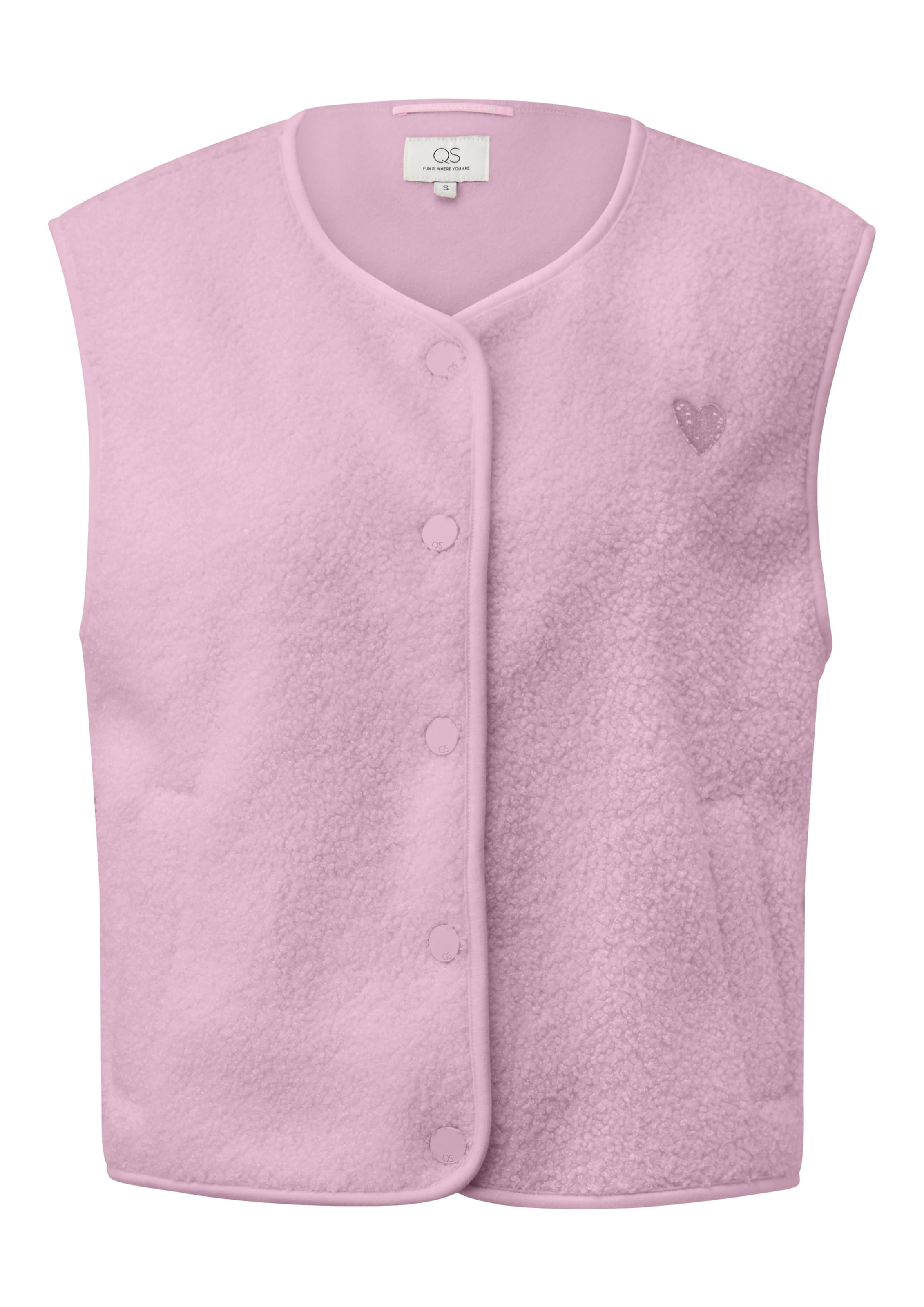 QS Vest in Pink: front