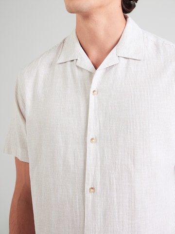 JACK & JONES - Ajuste confortable Camisa 'JJESUMMER' en beige