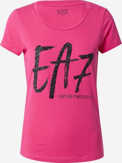 EA7 Emporio Armani T-shirt i rosa / svart, Produktvy