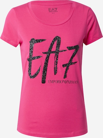 EA7 Emporio Armani - Camiseta en rosa: frente