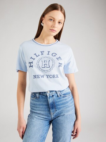 T-shirt 'VARSITY' TOMMY HILFIGER en bleu : devant