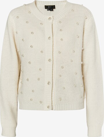 faina Gebreid vest in Beige: voorkant