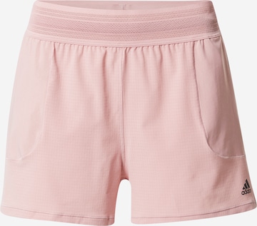 ADIDAS SPORTSWEAR - Regular Calças de desporto em rosa: frente