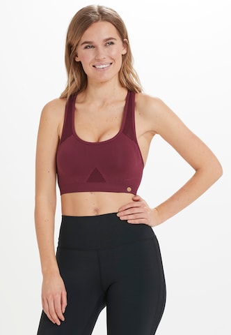 Athlecia Bustier Sport bh 'Rosemary' in Rood: voorkant
