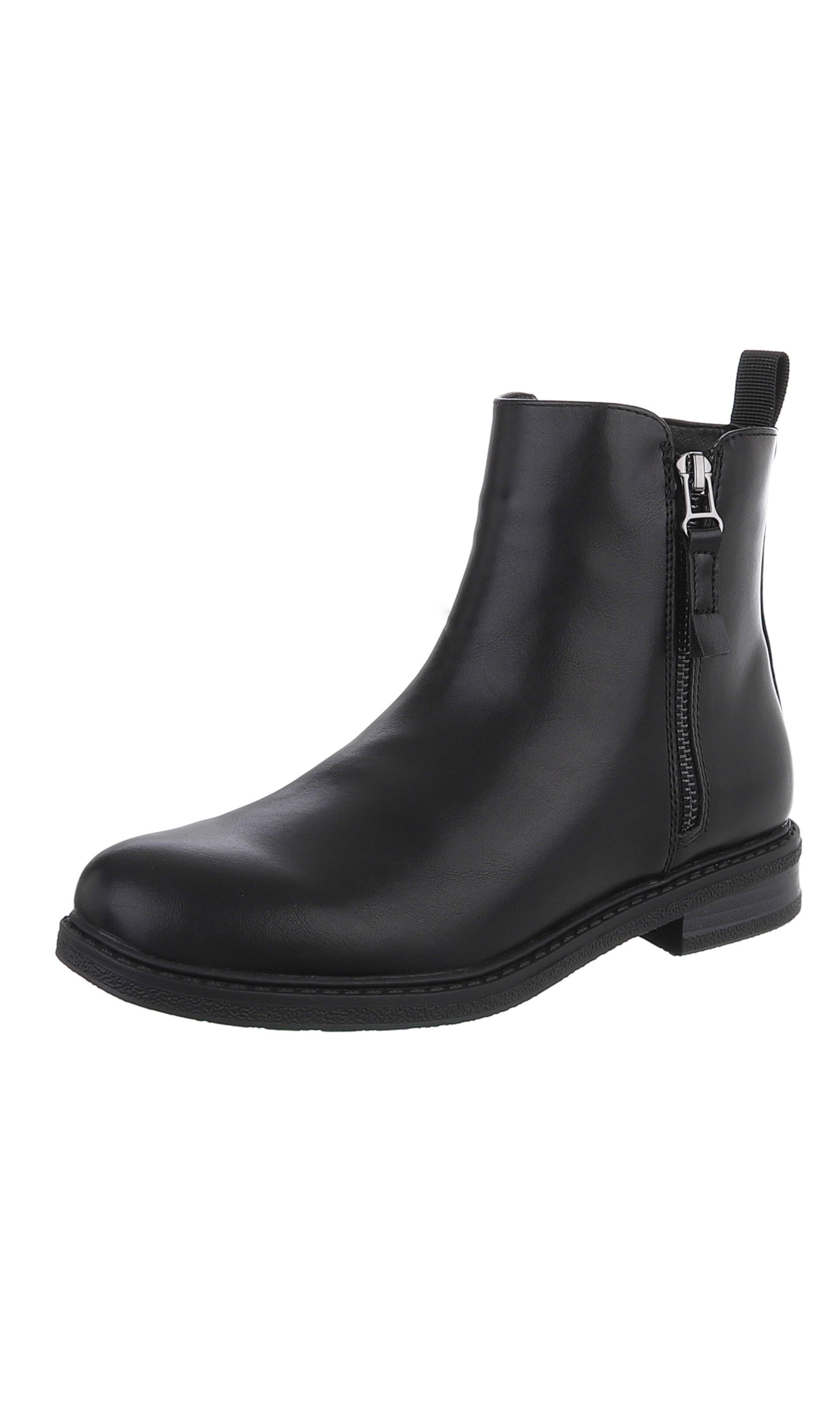 Ital-Design Ankle Boots in Black: front