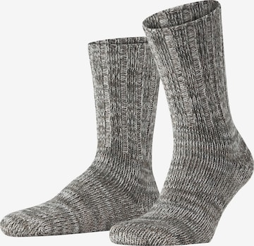 FALKE Socks 'Brooklyn' in Silver: front