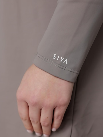 SIYA Swimwear High neck Badpak 'South - Covered' in Grijs