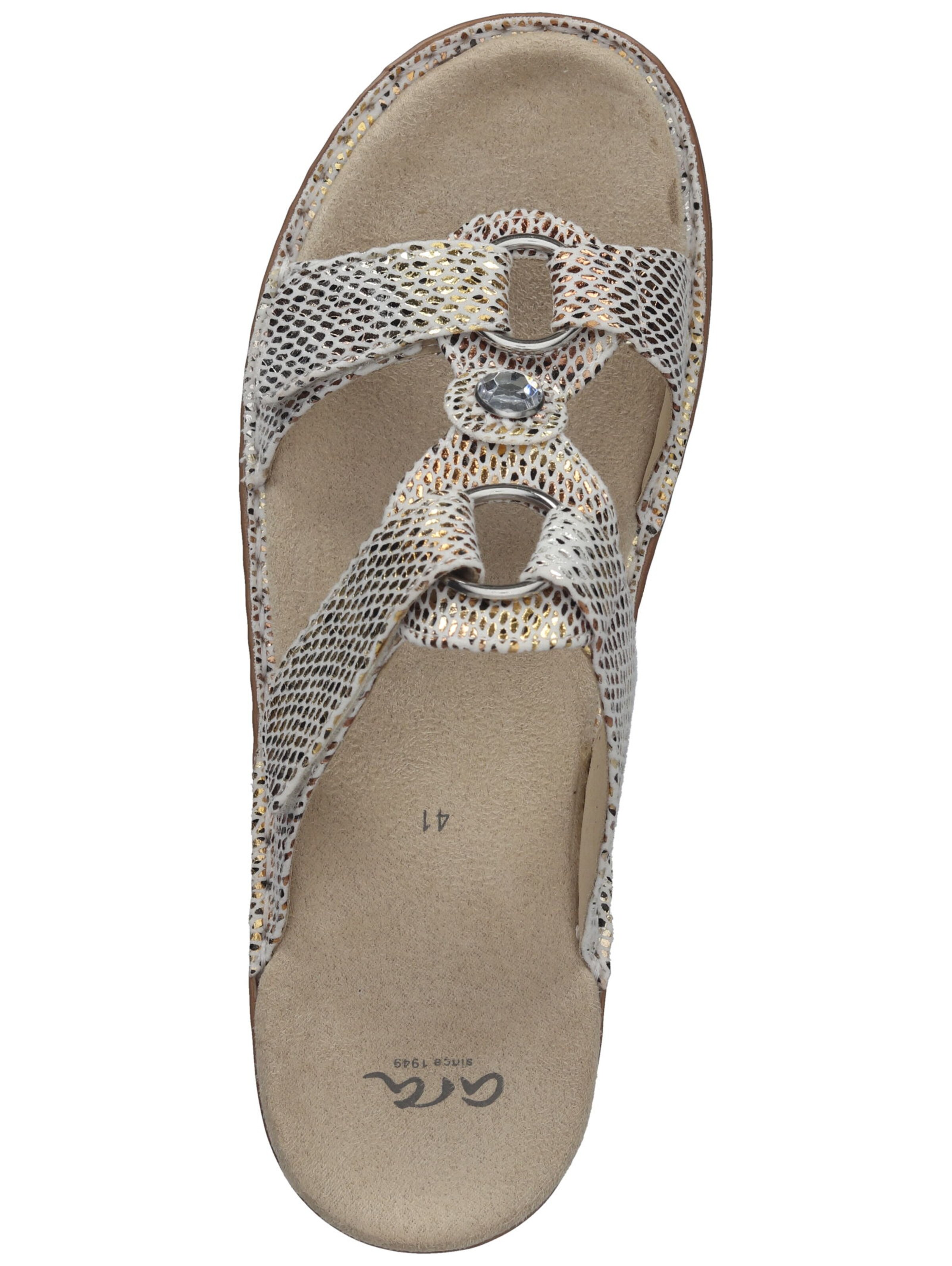 Frauen Pantoletten ARA Pantolette in Mischfarben, Weiß - YX20340 Frauen Pantoletten ARA Pantolette in Mischfarben, Weiß - YX20340