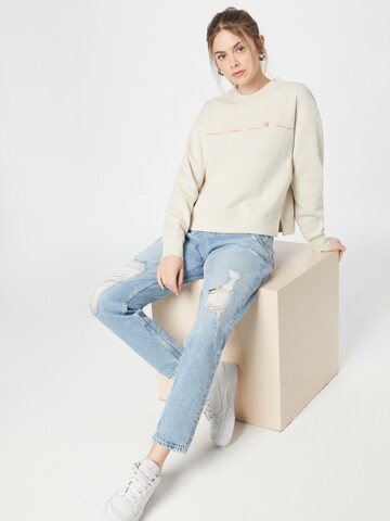 Calvin Klein Jeans Sweatshirt in Weiß