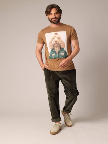 T-Shirt 'Cabo' Deeluxe en marron