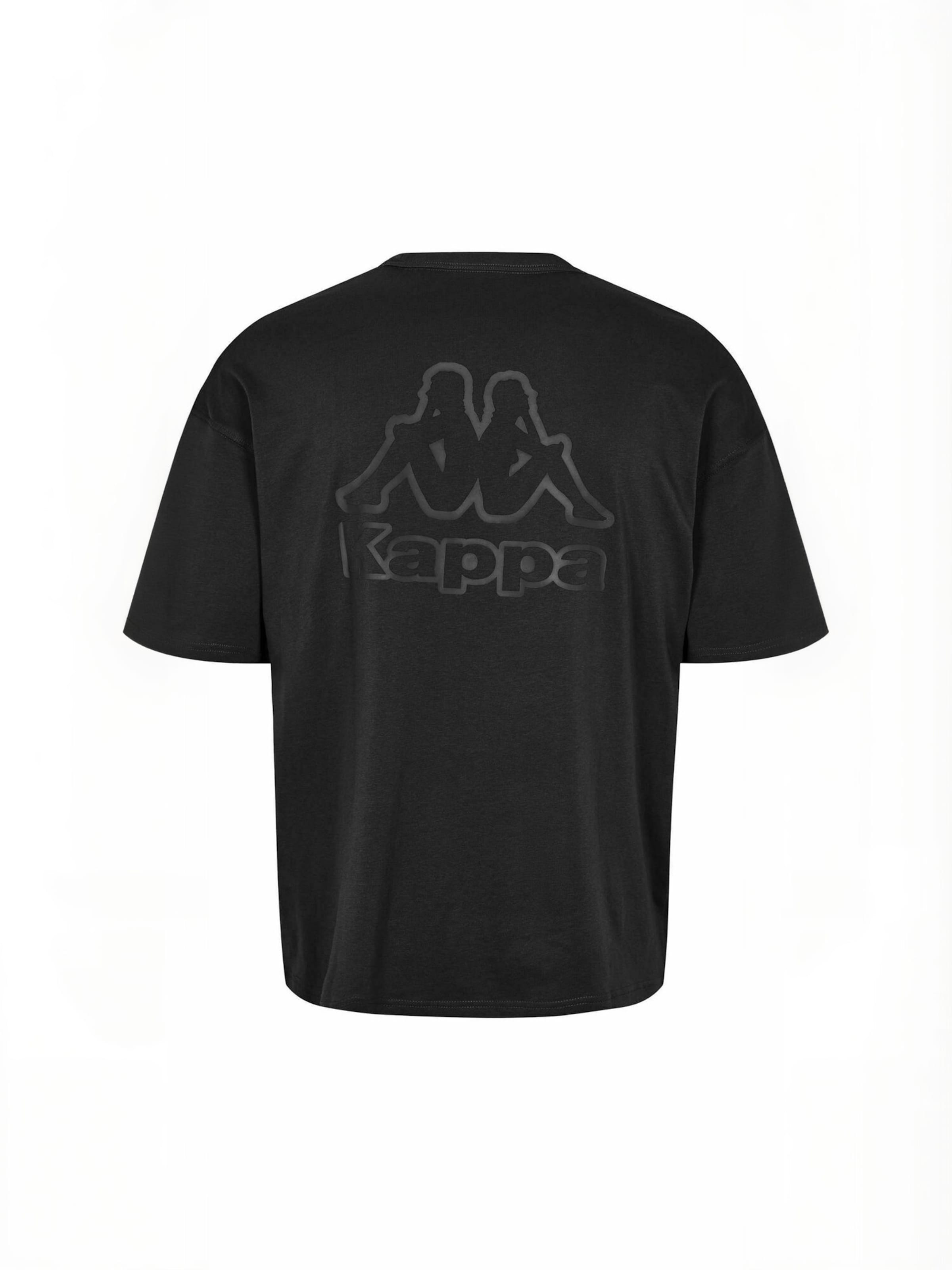 KAPPA Shirt ' Logo Soy ' in Zwart: terug