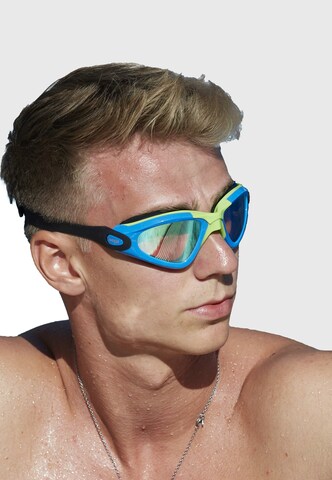 BECO the world of aquasports Schwimmbrille 'CALAIS MIRROR' in Blau