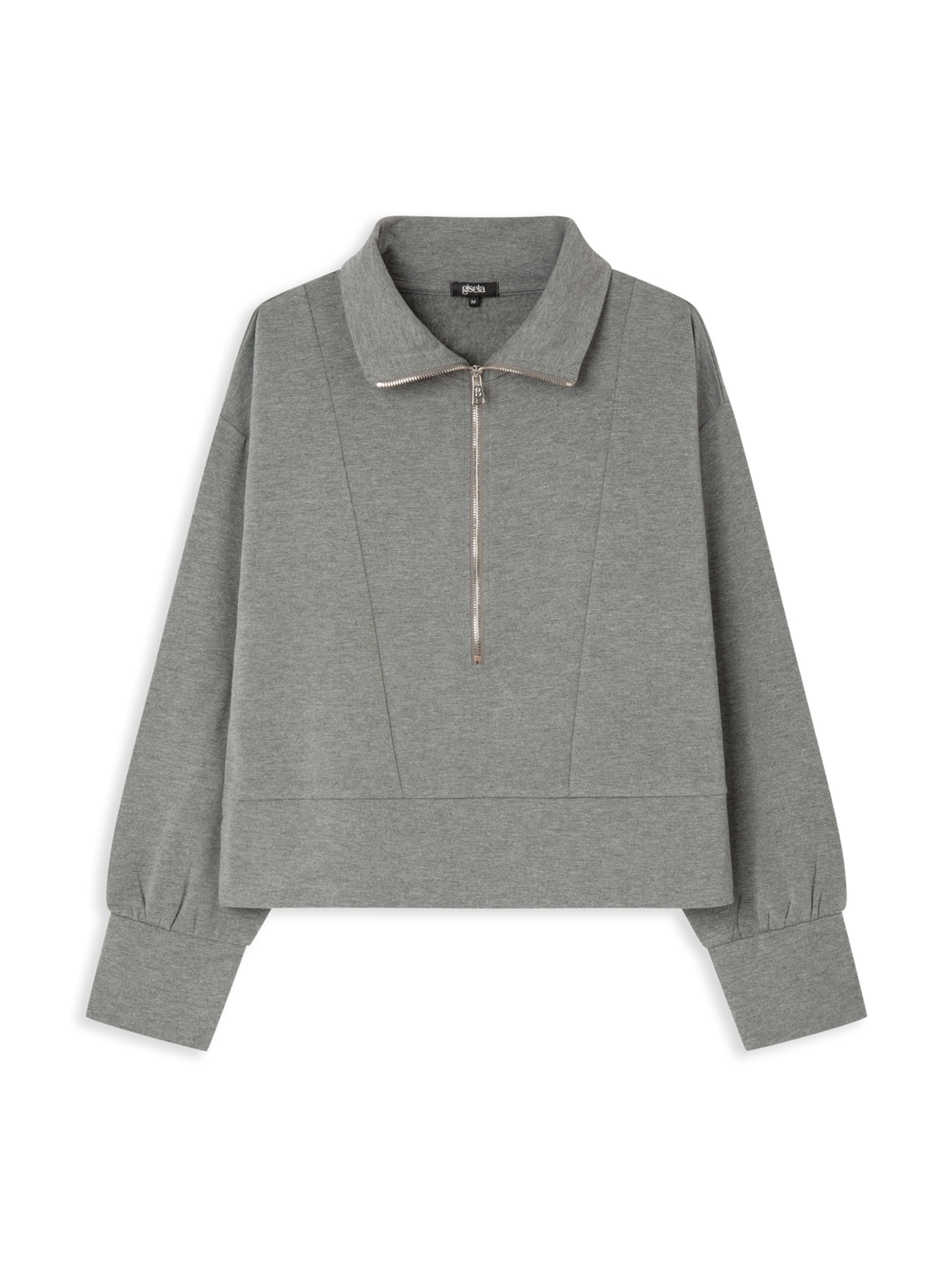 Gisela Суичър в сиво: отпред