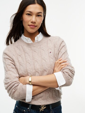 TOMMY HILFIGER Pullover in Braun
