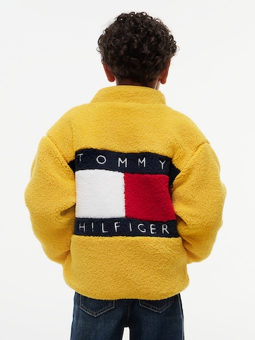 TOMMY HILFIGER Fleece jas in Geel: voorkant