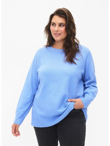 Pull-over 'Sunny' Zizzi en bleu