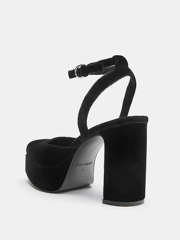 Pull&Bear Slingpumps i sort