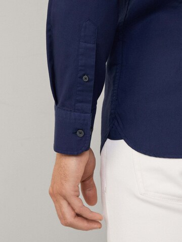 Hackett London Regular Fit Hemd 'Ess' in Blau