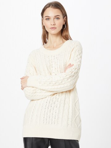 Pull-over DENHAM en beige : devant