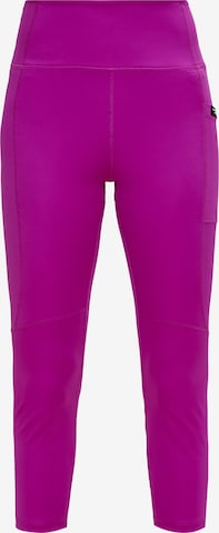 COMMA Skinny Pants in Pink: front