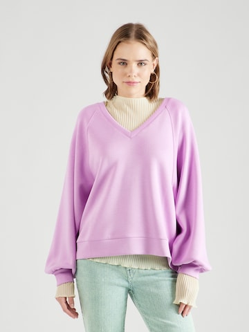 MSCH COPENHAGEN - Sweatshirt 'Nelina' em rosa: frente