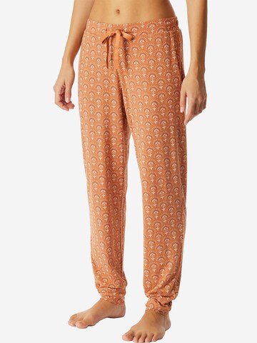 SCHIESSER Pajama Pants 'Mix & Relax' in Orange