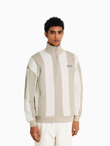 Bershka Sweatshirt in Beige: Vorderseite
