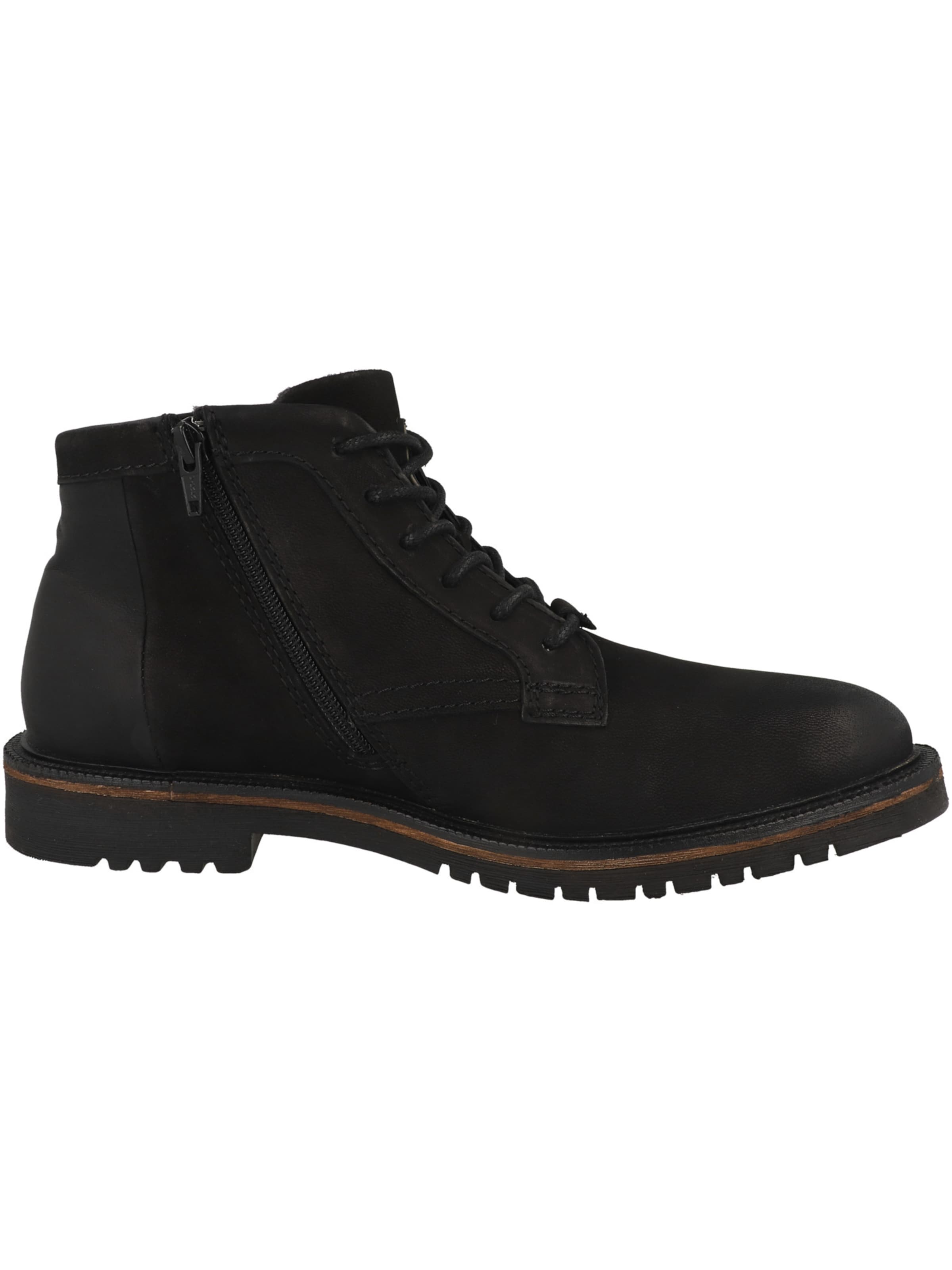 bugatti Lace-Up Boots 'AO933' in Black