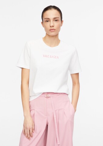 T-shirt COMMA en blanc : devant