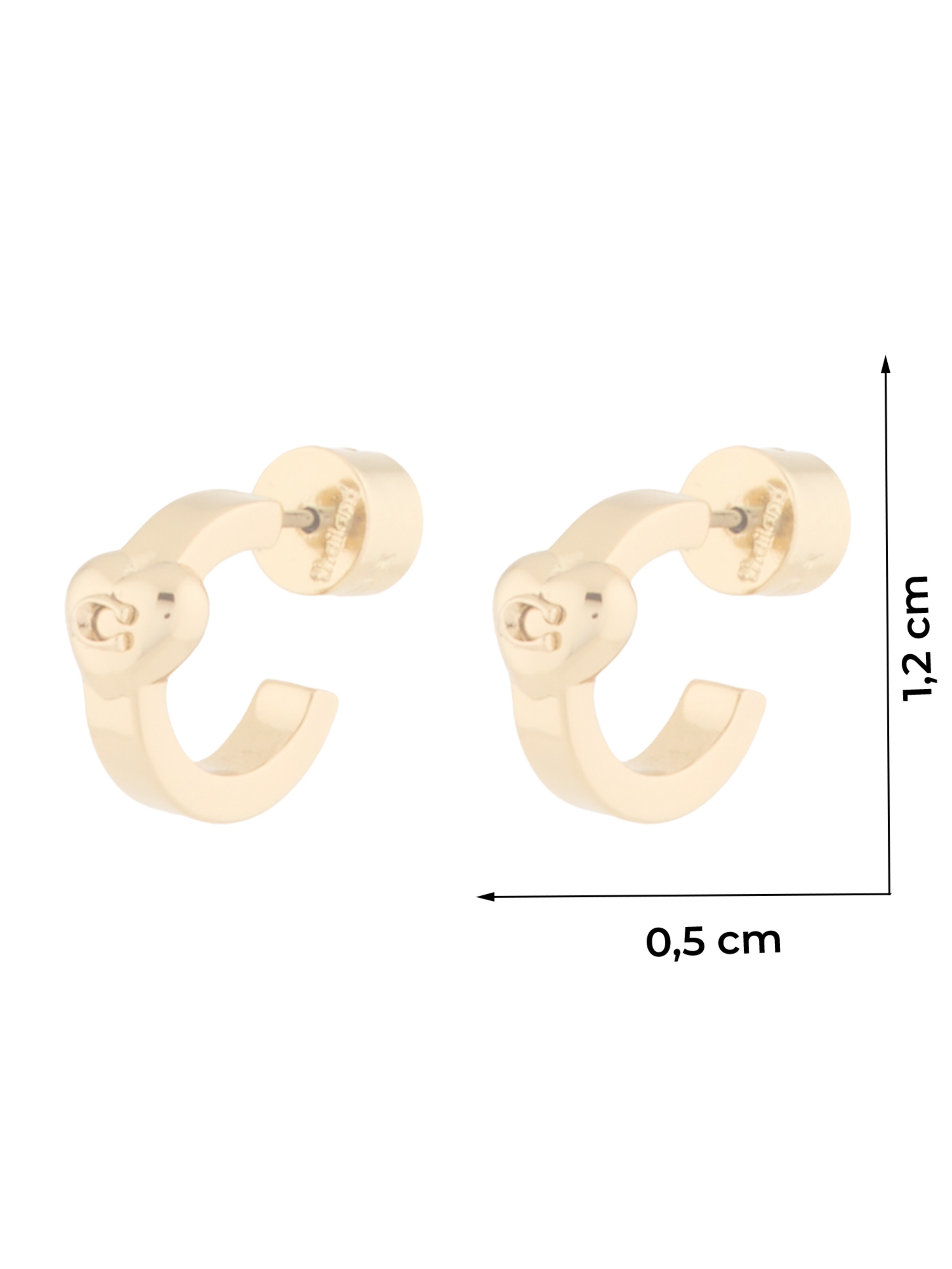 COACH Σκουλαρίκια 'HEART HUGGIE' σε χρυσό