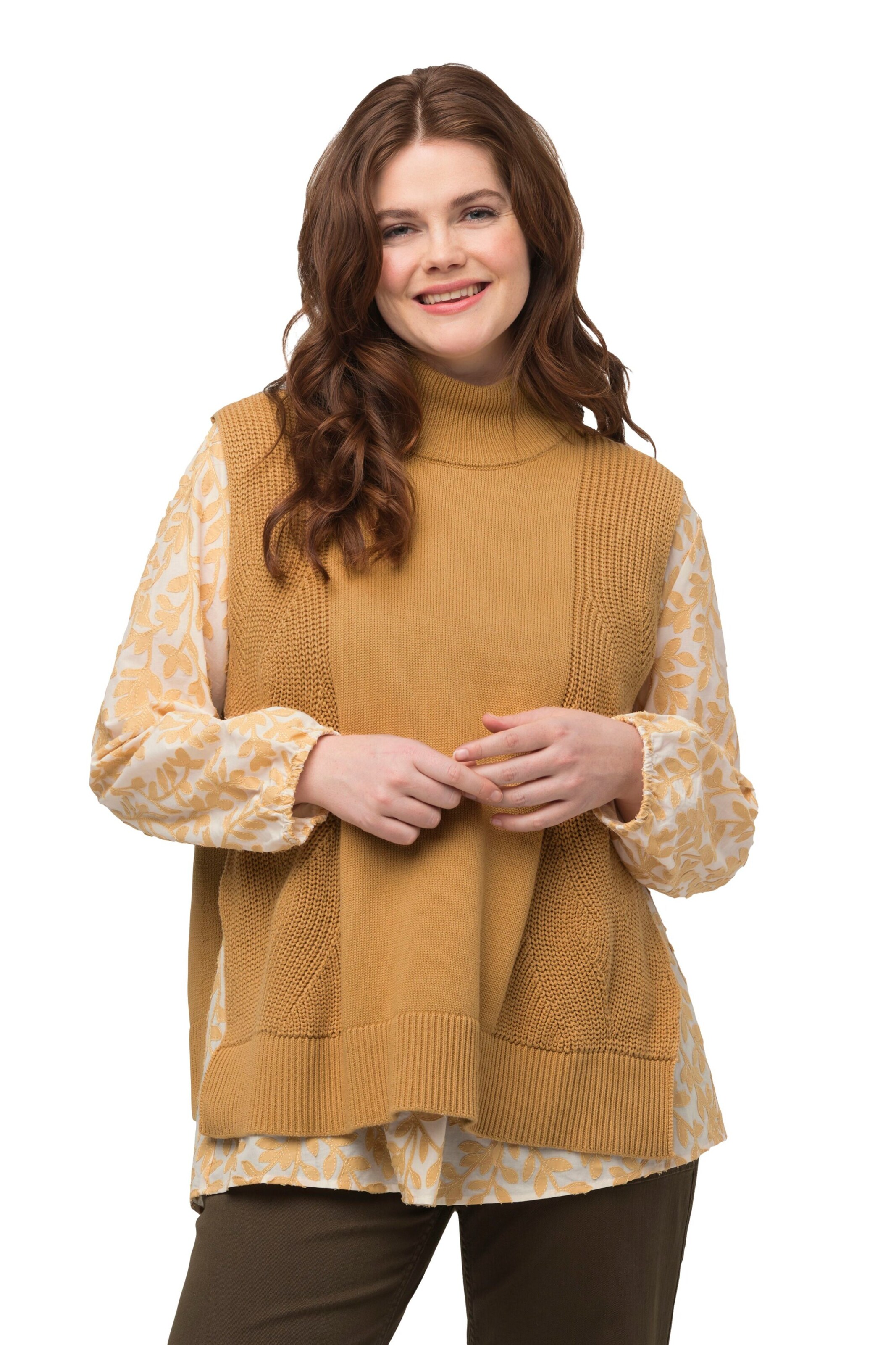 Ulla Popken Pullover in Gelb: Vorderseite