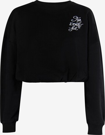 MYMO Sweatshirt 'Keepsudry' in Black: front