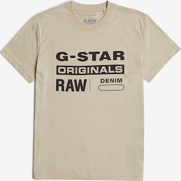 T-Shirt 'Originals' G-STAR en beige : devant