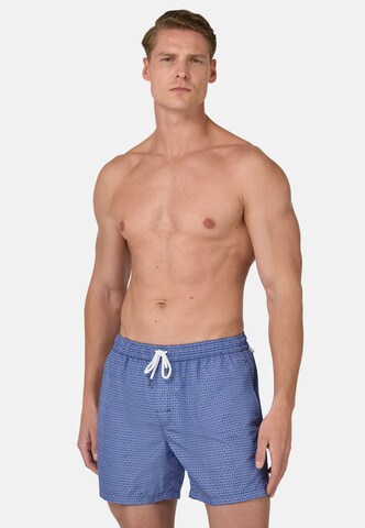 Boggi Milano Zwemshorts in Blauw: voorkant
