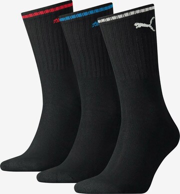 PUMA Athletic Socks in Black: front