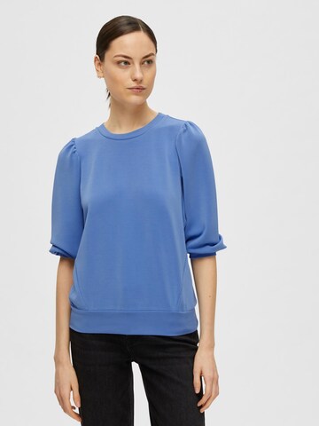 SELECTED FEMME Sweatshirt 'Tenny' i blå
