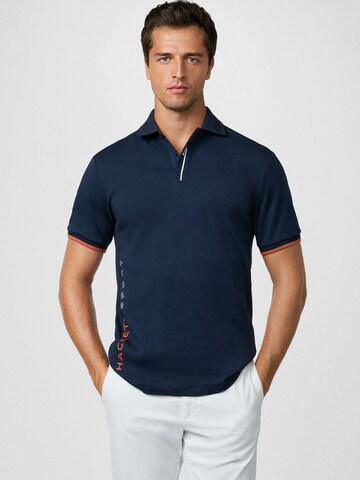 T-Shirt Hackett London en bleu : devant
